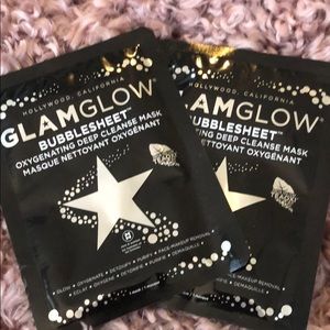 2 glam glow bubble masks